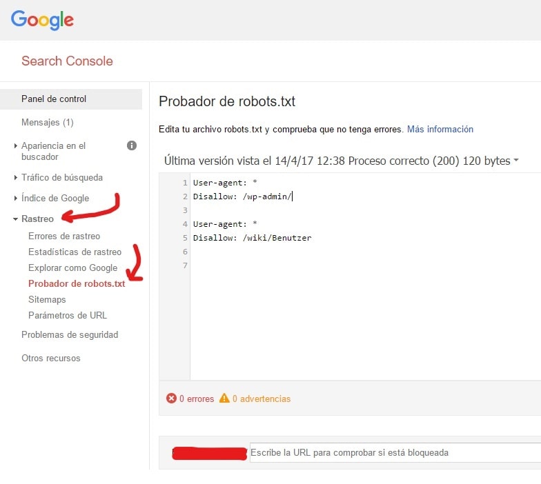 Evalúa tu archivo robots.txt